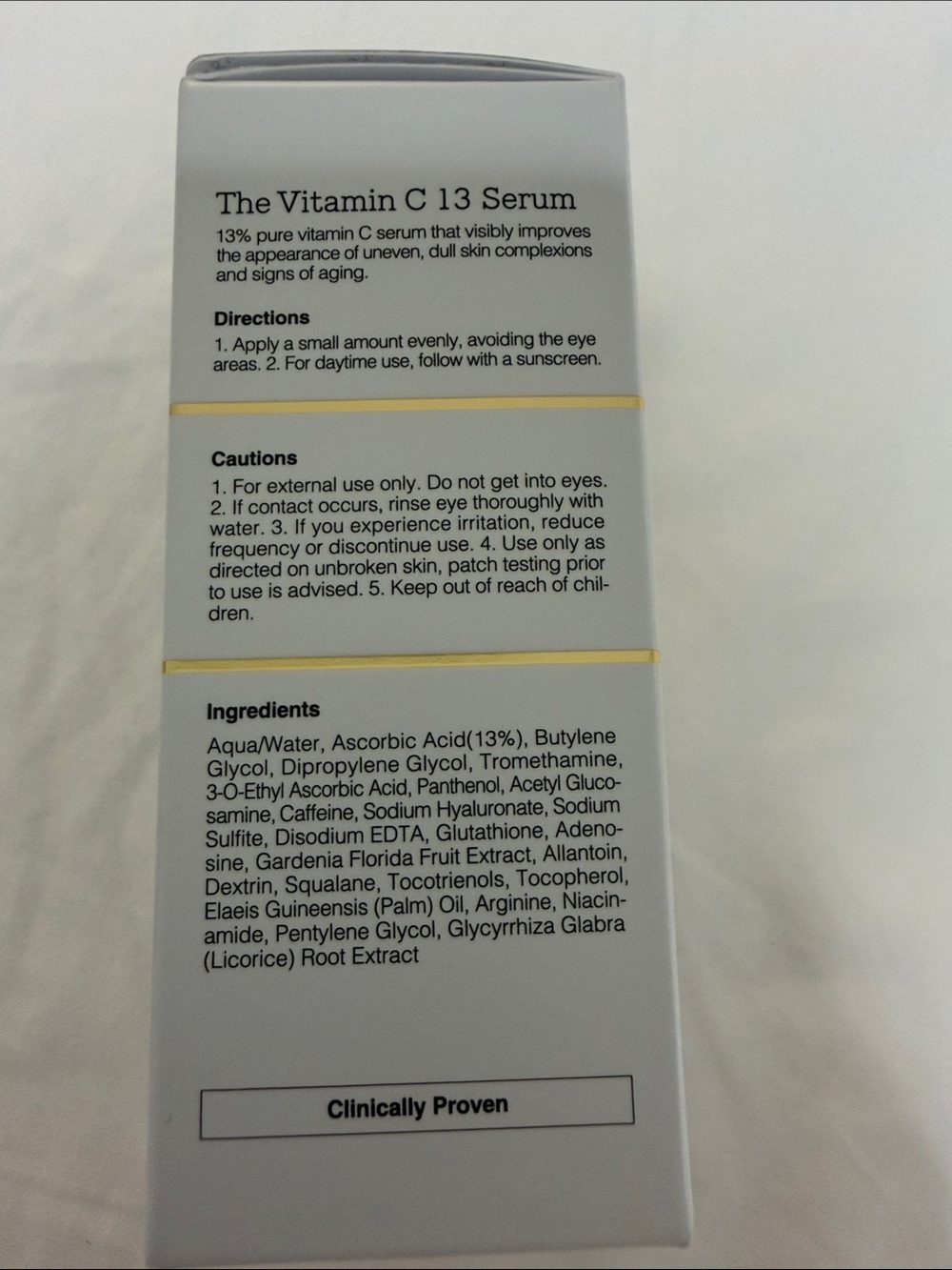 COS The Vitamin C 13 Serum - Gray Box with Yellow Accent - Picture 2 of 4
